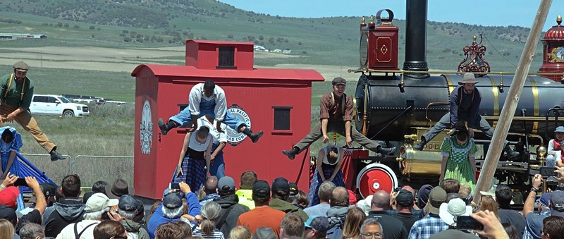 photo of 150th golden spike ceremony